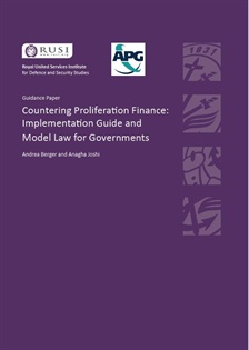 Guidance Paper and Model Legal Provisions for combating PF - RUSI supported by GLOBNET